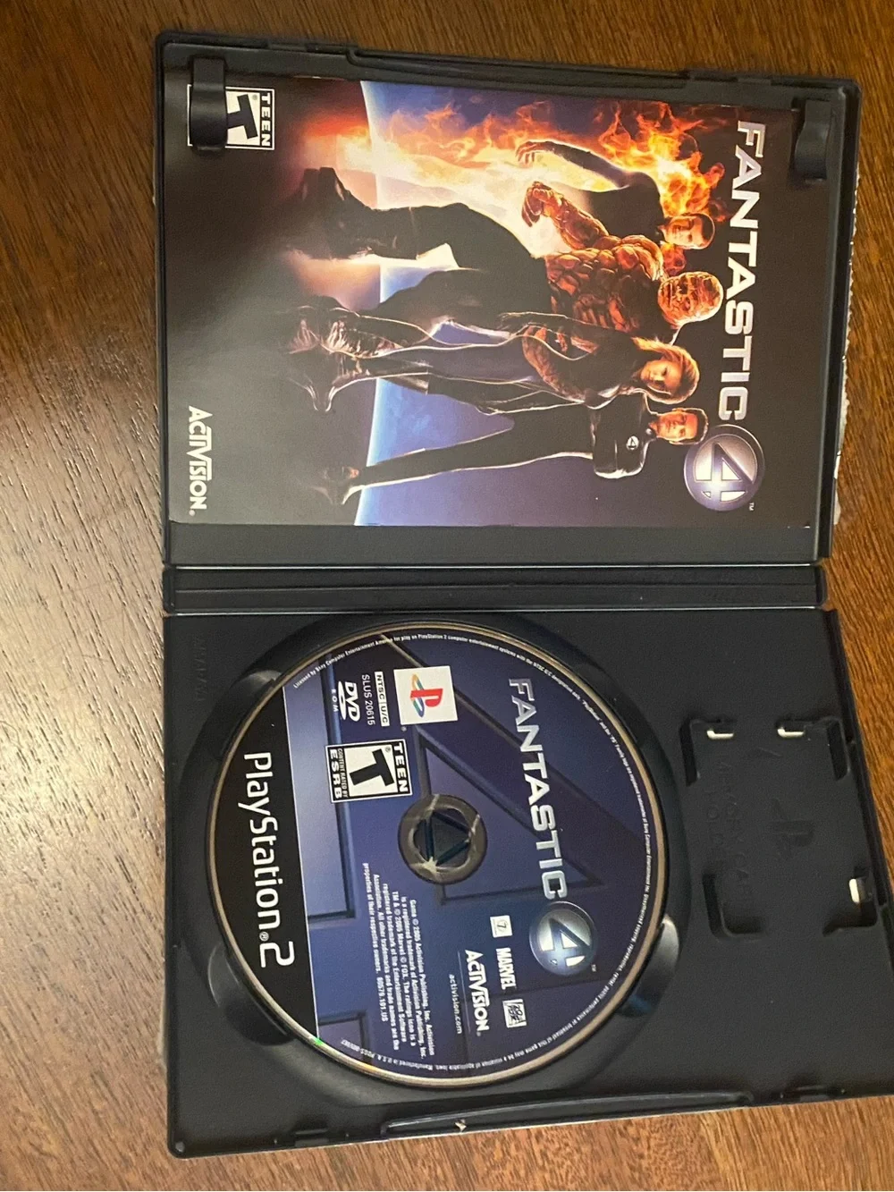 Sony PlayStation 2 Fantastic 4 Video Game - Black & Orange Cover
